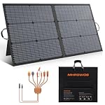 solar charger 110w portable solar panel, ip67 waterproof foldable solar panel kit with 20v output, 23.5% efficiency module for outdoor camping, portable power station, laptops, motorhome, rv