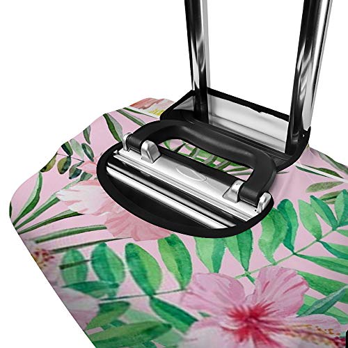 Housse de bagages fleurs d'hibiscus anti-salissure pour soute d'avion