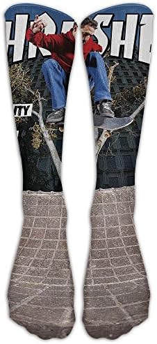 Over-the-Calf Compression Socks Thrasher Magazine Training Socks Crew Athletic Socks Long Sport Soccer Socks Comfortable Casual Socks