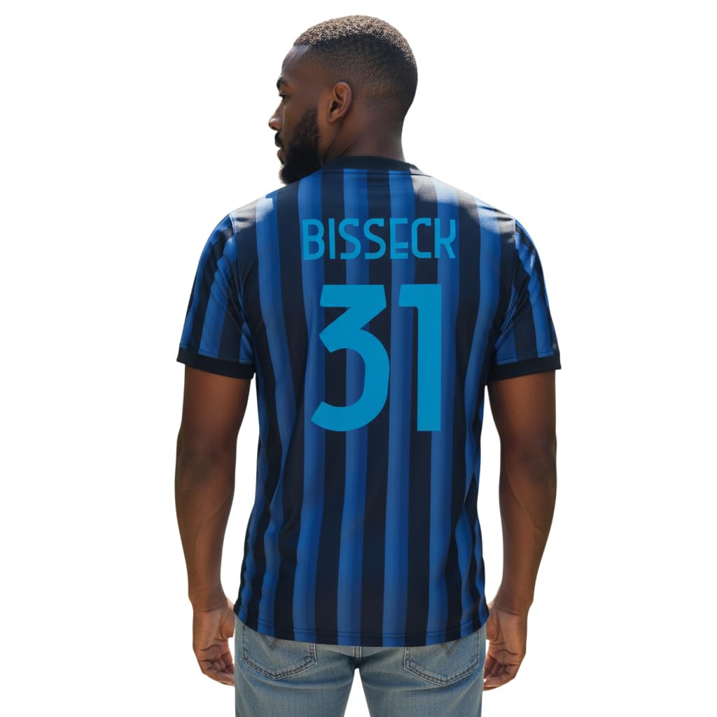 Generico Maglia Calcio Bisseck 31 Neroazzurra Replica Stadio Autorizzata Regalo per Tifosi Taglie da Bambino e Adulto