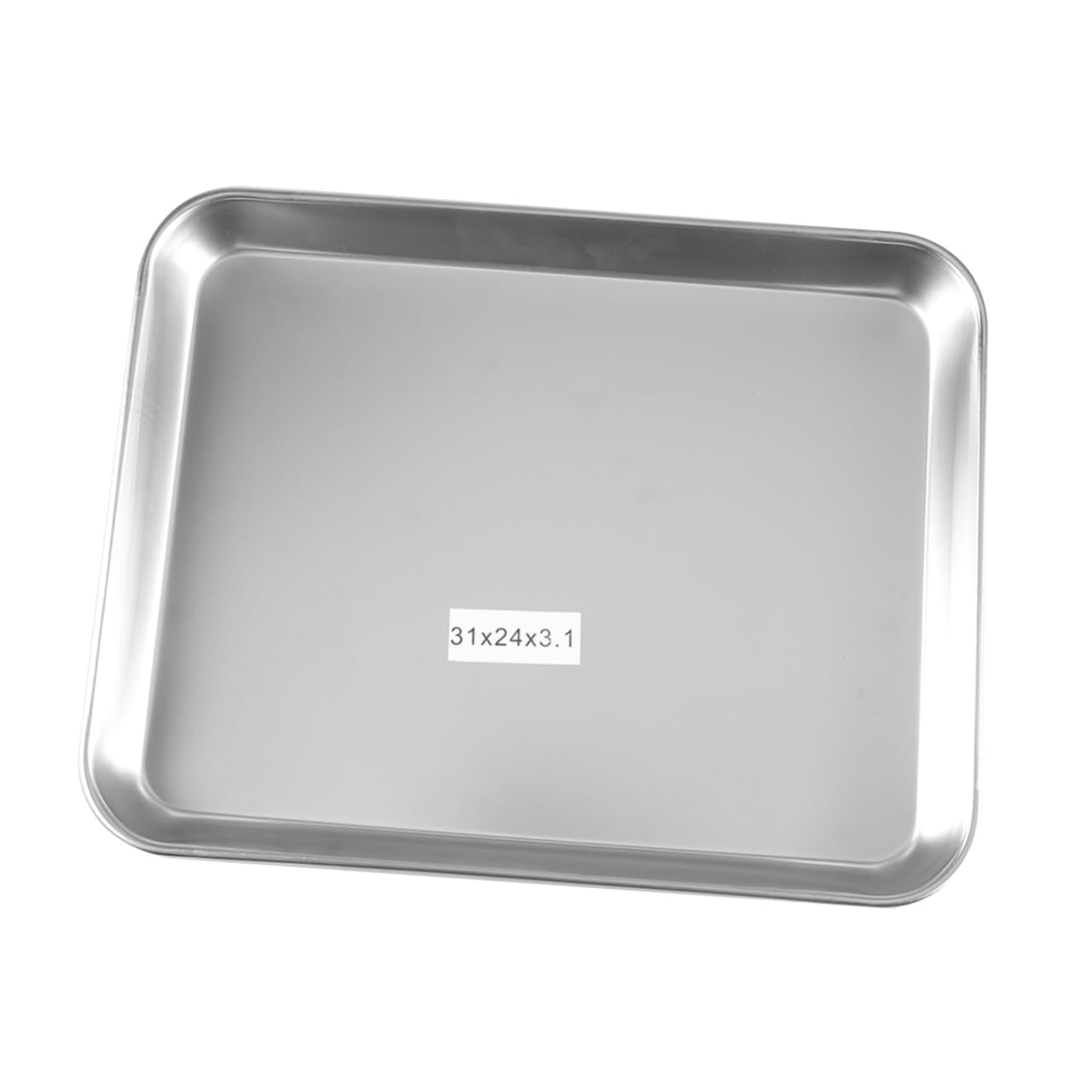 Veemoon Plateau Médical Facile à Nettoyer et Réutilisable en Acier Inoxydable Argenté Rectangulaire pour Dentistes et Tatoueurs en Milieu Professionnel