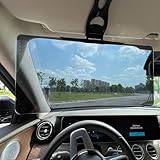 Sun Visor Extender for Cars, Polarized Car Visor Extender Sun Blocker, Anti-Glare Car Visor Protect from Sun Glare, UV-Filtering/Protection, Universal，Windshield Sun Shade，