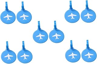 TENDYCOCO 10 Peças Etiqueta De Bagagem Etiquetas De Mochila Etiquetas De Bagagem Etiquetas De Bagagem Redondas Etiqueta De Viagem Acessório De Bagagem De Viagem Cartões De Nome De Bagagem