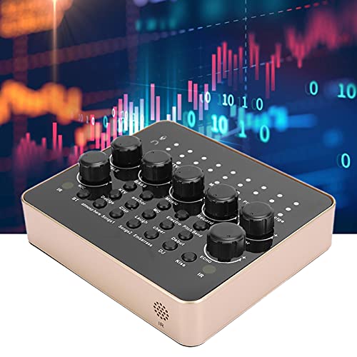 Nicoone V10 Geluidskaart Mixer met effecten en voice changer Live SoundCard Karaoke Audio Mixer met 1200 mAh gebouwd… - Image 4