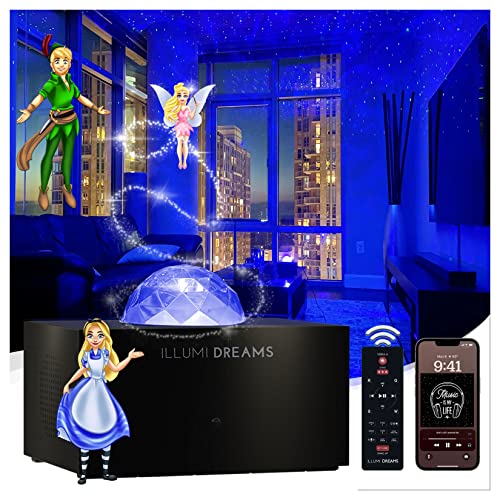 Illumi Dreams Star Projector, Galaxy Projector For Bedroom With Bedtime Stories, Ambient Sounds, & Classic Lullabies, Nursery Night Light For Kids & White Noise Bluetooth Speaker For Adults Children #TOP15