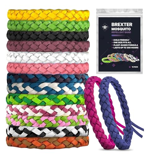 BREXTER Mosquito Repellent Bracelets Pack of 15