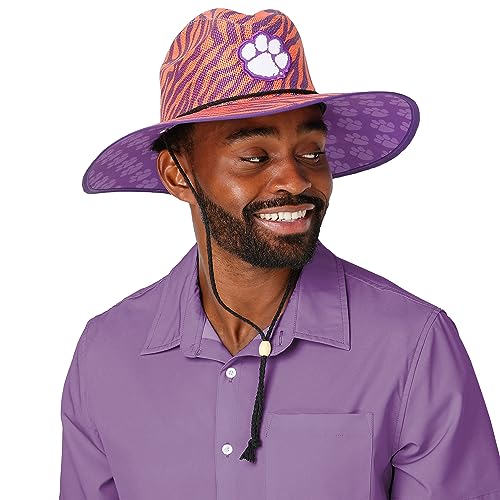 Image of FOCO NCAA College Team Logo Thematic Sun Straw Hat