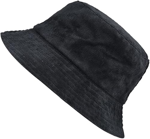 Belsen Sombrero de pescador reversible de pana, unisex, de algodón, lona de sarga de algodón, sombrero de pesca solar