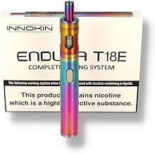 INNOKIN Endura T18E Vaping Pen Kit (Rainbow) 1000mAh Battery, Prism T18E Atomizer, Easy-to-Use Starter Kit for Beginners - Electronic Cigarette with Optimal Performance and Reliability No Nicotine