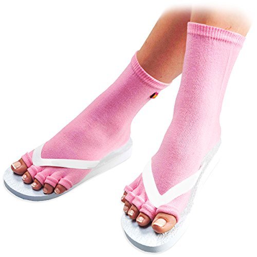 Pedisavers Toe Separator Pedicure Socks, Pink