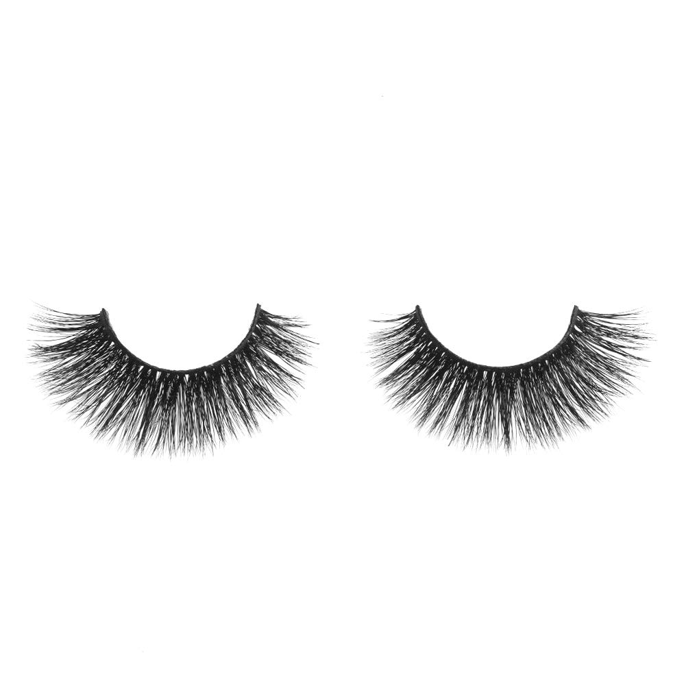 Lunamoon 3D Mink False Eyelashes Siberian Mink Fur Long Thick Hand-made Reusable Eyelashes Natural Look for Women’s Makeup 1 Pair Pack (Emma)