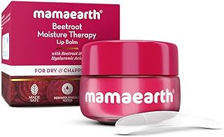 Mamaearth Cherry Moisture Therapy Lip Balm for Dry & Chapped Lips- 15 g | Sheer Red Tint | Coconut Oil
