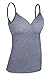 Nursing Tops Tank Shirt Cami Sleep Bra for Maternity and Breastfeeding 3PCS/Pack (Large, Black/Dark Grey/Grey - Second Style)