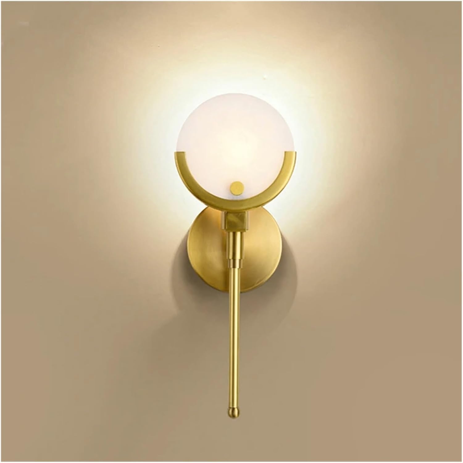 Wall lamp, モダンなゴールド大理石ウォールライトリビングルームベッドルームLEDランプベッドサイド装飾通路バー燭台ホーム屋