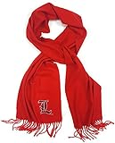 NCAA Fringed Cashmere Feel Scarf with Louisville Small L