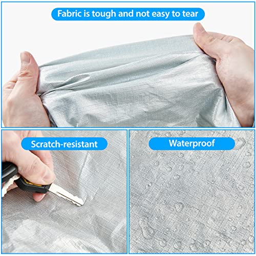 Car Cover Waterproof All Weather, 6 Layers Full Exterior Covers With Zipper Cotton, Mirror Pocket. Outdoor Car Cover Uv Snow Rain Wind Dust All Weather Outdoor Protection For Suv (185-190 Inch) #TOP5