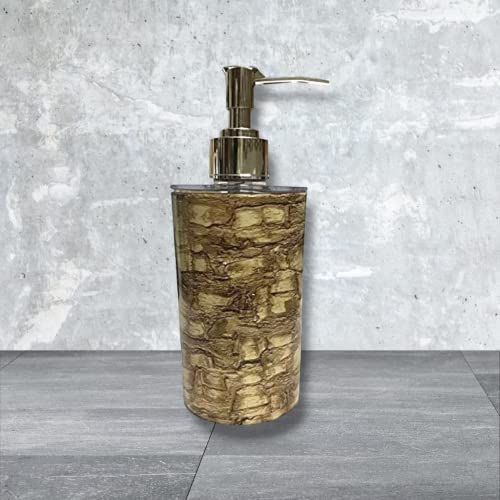 Image of Unbreakable Liquid Soap /Liquid /Shampoo /Hand wash /Sanitizer /Lotion Dispenser Bottle for Kitchen, Wash-Basin and Bathroom 350 ml Dispenser (Marble Brown)