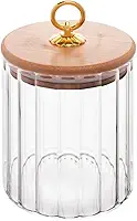 WOLFF - Porta Mantimento de Vidro Borossilicato com Tampa de Bambu Classic 550ml