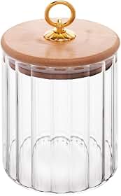WOLFF - Porta Mantimento de Vidro Borossilicato com Tampa de Bambu Classic 550ml