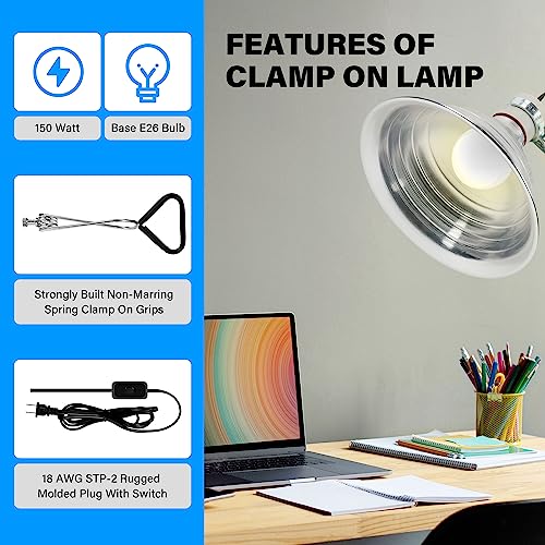 Simple Deluxe PTCLAMCR150MCTRLC 150W Reptile Ceramic Heat Bulb With 8.5 Inch Clamp Lamp And Digital Thermostat Controller Combo Set thumb #7