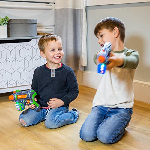 Kidplokio Superhero Galaxy Space Sonic Blaster Toy Lights Sounds - Green #TOP2