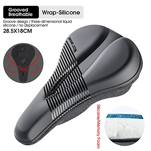 mingzhe Capa de selim de bicicleta antiderrapante capa de assento de bicicleta acolchoada de silicon
