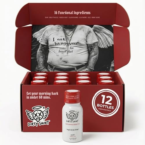 DIRTY SAINT Morning Revival Shot - DHM 16 Functional Ingredients 2oz 12pk