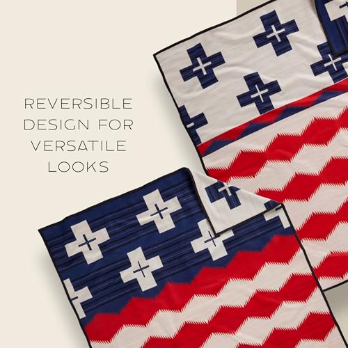Image of Pendleton Jacquard Unnapped Twin Blanket, 64 x 80 in, Heirloom Virgin Wool