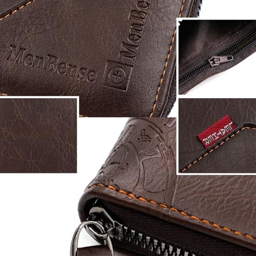 Portable Wallets PU Leather Men Short Wallet Multifunctional Money Coin Purses L4