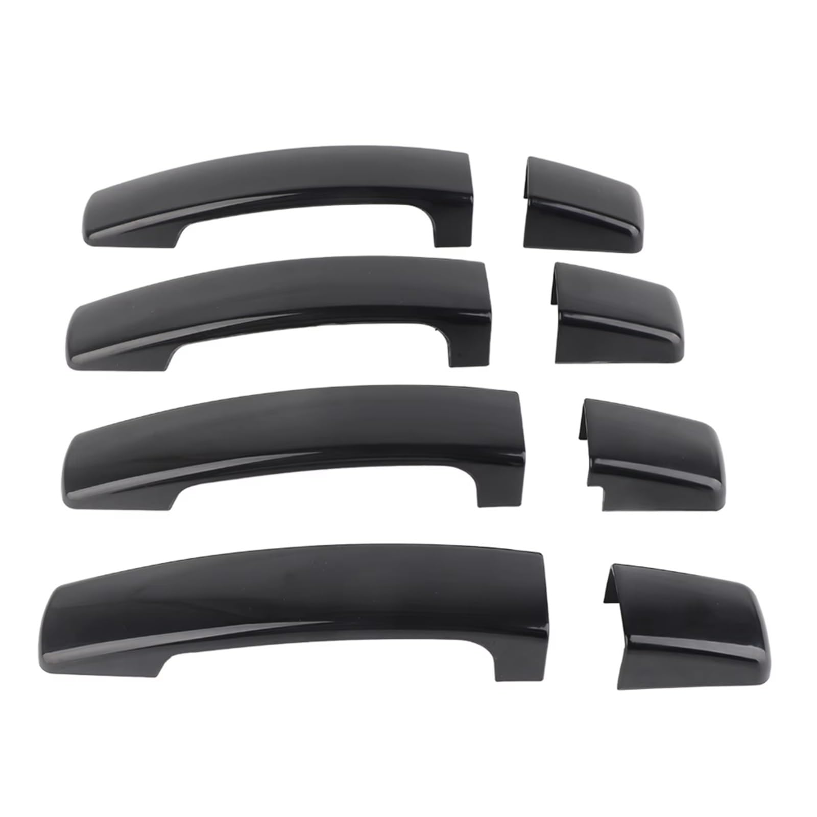 DSPOLIMV Outer Door Handle Cap Compatible with Land for Rover for Discovery 3 LR3 L319 2005-2009 4pcs Car Glossy Black Exterior Door Handle Cover Accessories
