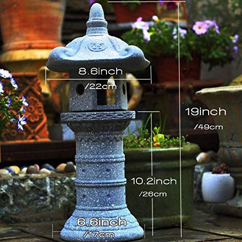 Nuanyi Large Zen Pagoda Asian Lantern Garden Decor Statue Tower Asian Outdoor Art Oriental Lawn Sculpture Stone Statue #TOP6