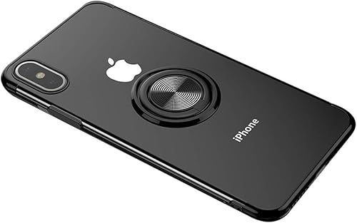 Beryerbi Custodia Cover Compatibile con iPhone XR Sottile Silicone TPU Bumper Trasparente con Girevole Kickstand 360 Magnetica Protettiva Case per iPhone Max Beryerbi Custodia Cover Compatibile con iPhone XR Sottile Silicone TPU Bumper Trasparente con Girevole Kickstand 360 Magnetica Protettiva Case per iPhone Max