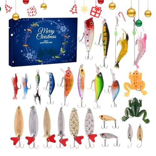 24 Appâts Artificiels à haute attractivité pour pêche truite et perche