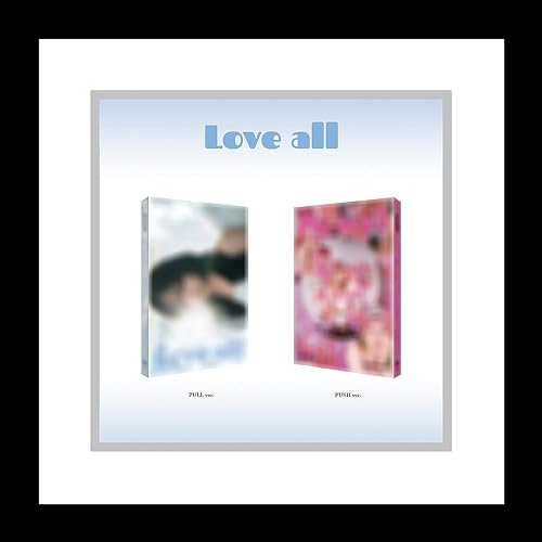 JO YURI LOVE ALL 2 Mini álbum CD+Photobook+Póster plegado en paquete+Postal+Tarjeta de identificación+Adorno+Pegatina+Marco+Tarjeta