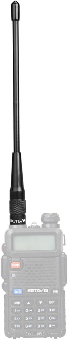 Retevis SMA-F 2 Way Radio Antenna,144/430Mhz Dual Band Antenna,2.15dBi High Gain Antenna for Baofeng UV-5R BF-F8HP BF-888s Retevis RT29 RT-5R RT5 RT-5RV RT21V RT6 Ailunce HD1 Walkie Talkies(1 Pack) : Electronics