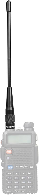 Retevis RHD701 Walkie Talkie Antenna SMA-Female Dual Band VHF/UHF - Nagy Teljesítményű Rádióantenna RT5 RT5R RT7 Baofeng UV-5R Készülékekhez