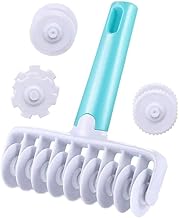 Binnan Lattice Pastry Roller Cutter Set, Plastic Dough Lattice Roller Cutter Cake Embossing Rolling Pin, Kitchen Lattice Pastry Roller Baking Tool for Kitchen Cooking