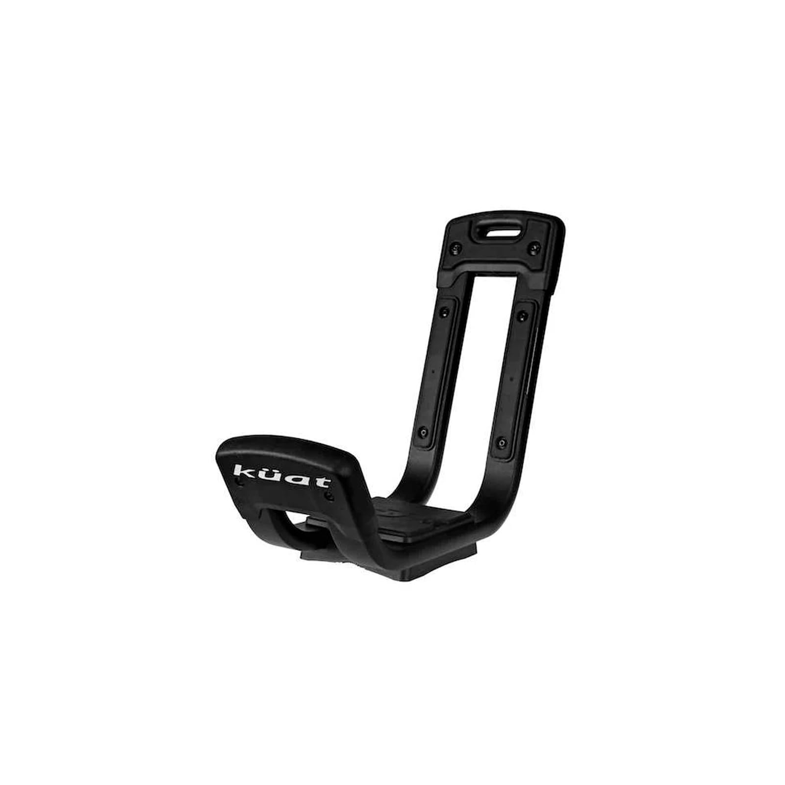 KUAT Class 2 Universal Fixed J-Style Durable Kayak Hauling Rack | Car Truck Van Rooftop Crossbar Mounted Boat Transportation System, Black | 2 Racks, 4 Tying Straps, Mounting Plates, Bolts & T-Knobs