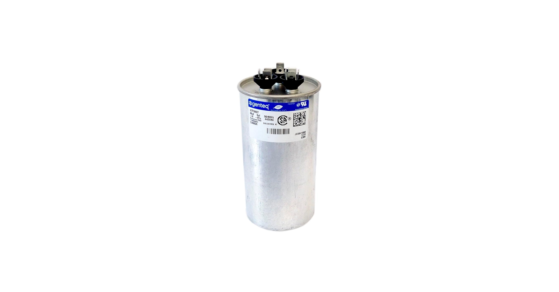 Round Capacitor 60 5 uf MFD 440 Volt Replaces GE Genteq