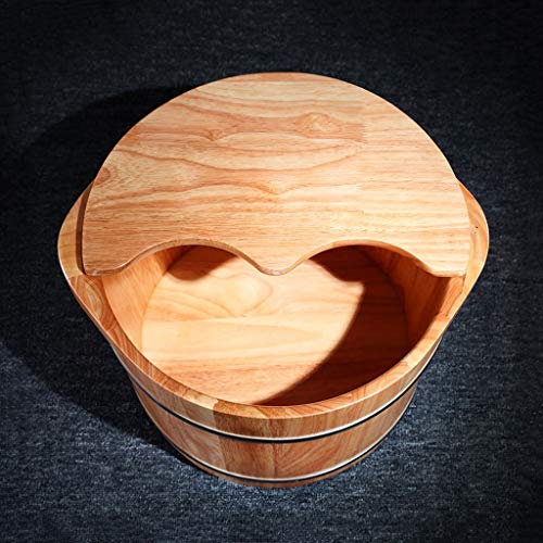 Spa de pies de madera para pedicure con tapa 22 cm miniatura 3