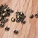 100Pcs Antique Bronze Furniture Decorative Nails Assortment Thick Pushpin Hobnail Upholstery Tacks Doornail Hardware