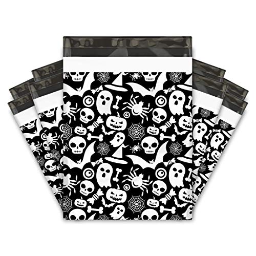 10x13 (100) Halloween Designer Poly Mailers Shipping Envelopes Premium Printed Bags