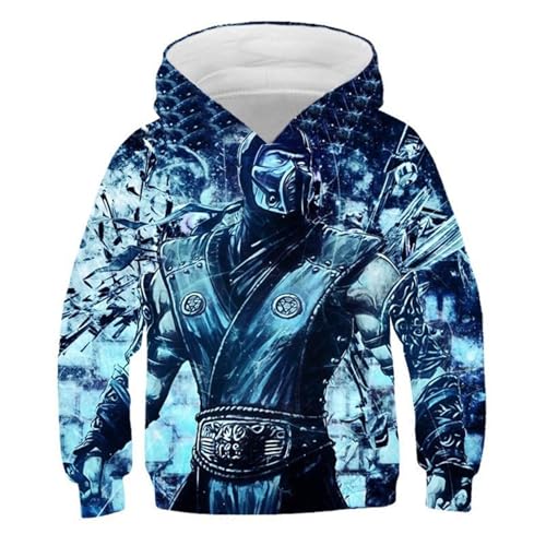 Little Kids 3D Printed Hoodies Fleece-lined Soft Tops-Graphic Comfy Sweatshirt in 2-14 Years Old