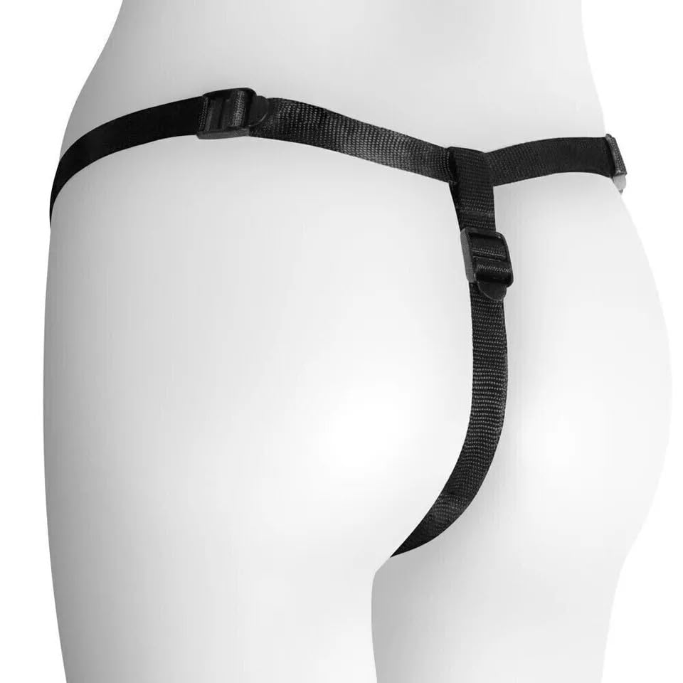 Strap On Indossabile In Silicone Nero Con Mutandina Regolabile Per Coppie Uomo Donna