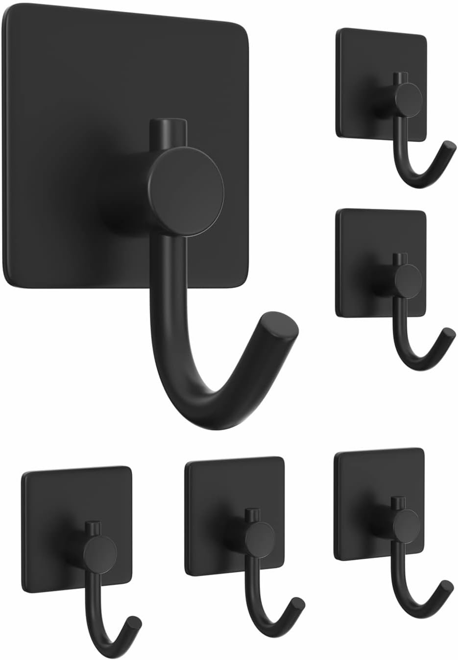 Self Adhesive Hooks,Heavy Duty Stick On Wall and Door Hooks for Hanging