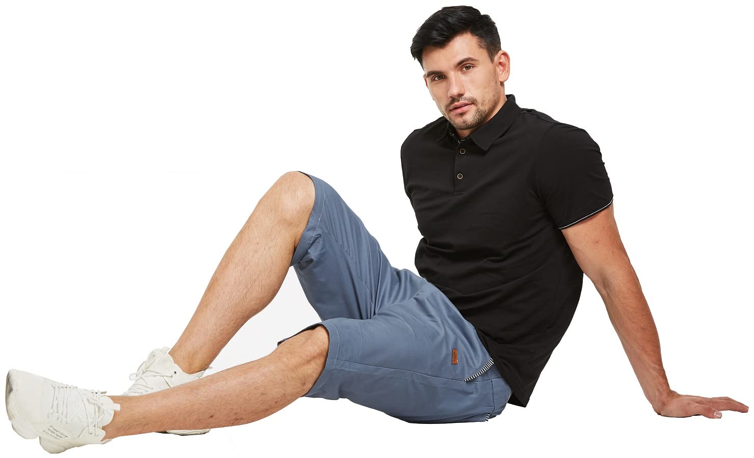 Tansozer Pantaloncini Uomo Shorts Uomo Cotone Estivi Pantaloncini con Tasche Uomo
