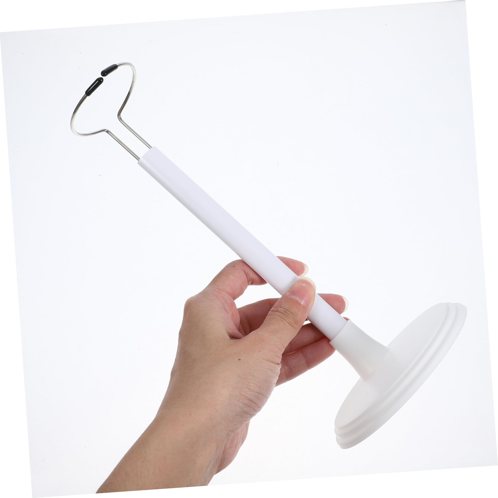 FELTECHELECTR Doll Display Stand 35cm Tall Stainless Steel Base for Baby Dolls Sturdy Stable Rack