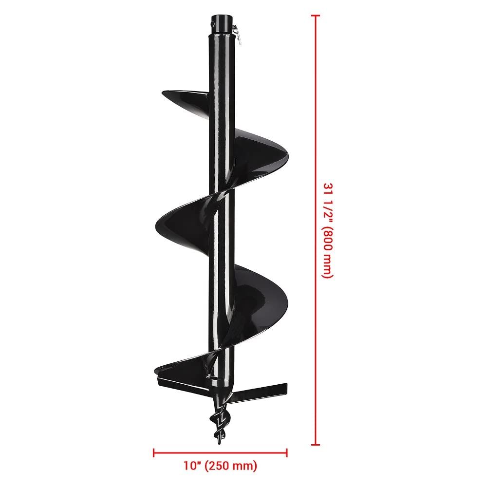 Świdry ziemne do zwykłych ręcznych koparek do otworów na słupki z trzonkiem 3/4" Świder ogrodowy Spiralne wiertło do wiercenia otworów na słupki Rapid Planter (ulepszone o 10")