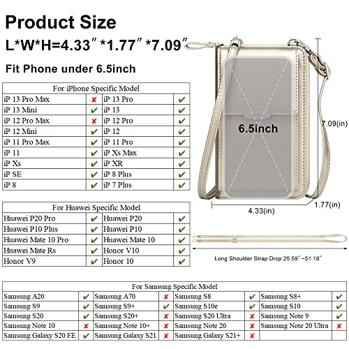 OIDERY Small Crossbody Phone Bags Cellphone Wallet Purse for Women with Credit Card Slots2