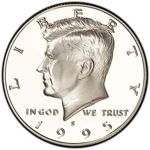 1995 S Clad Proof Kennedy Half Dollar Choice Uncirculated US Mint Thumbnail